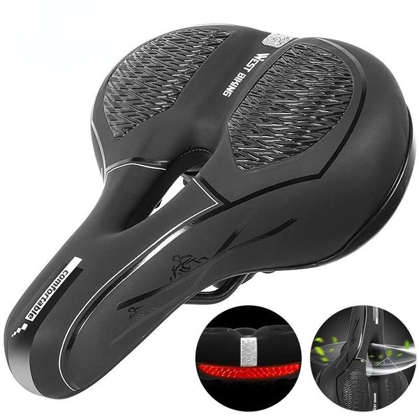 bike saddles wide mtb hollow cycling cushion sponge soft saddle bicycle thicken seat 
bike saddles wide mtb hollow cycling cushion sponge soft saddle bicycle thicken seat