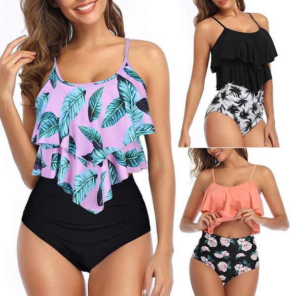 one-piece suits 2021 push up swimwear women high waist bikini sets plus size ruffle tankini swimsuit halter two piece set swim wear
one-piece suits 2021 push up swimwear women high waist bikini sets plus size ruffle tankini swimsuit halter two piece set swim wear