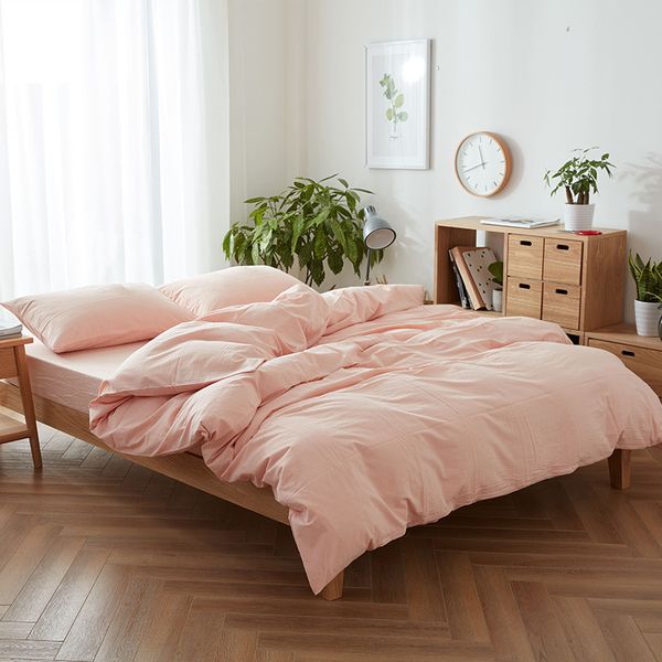 yarn dyed washed cotton four piece plaid mixed with nordic style suite simple comfortable single and double bedding
yarn dyed washed cotton four piece plaid mixed with nordic style suite simple comfortable single and double bedding