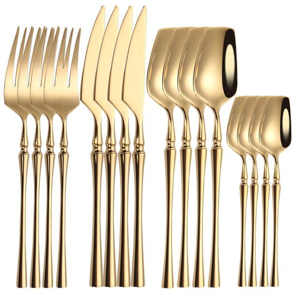 dinnerware sets cutlery set mirror gold stainless steel dinnerwar forks spoons knives silverware
dinnerware sets cutlery set mirror gold stainless steel dinnerwar forks spoons knives silverware
