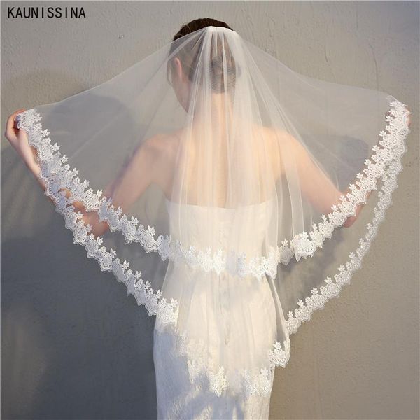 bridal veils kaunissina elegant two layers lace veil with comb women wedding bride, Black
bridal veils kaunissina elegant two layers lace veil with comb women wedding bride, Black