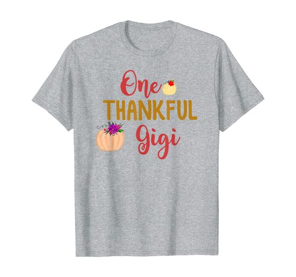 Thankful Gigi Grandmother Thanksgiving T-Shirt, Mainly pictures