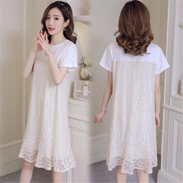 maternity dresses summer dress for pregnant woman 2021 fashion v-neck lace hollow out short sleeve knee-length ruffles l xl x, White
maternity dresses summer dress for pregnant woman 2021 fashion v-neck lace hollow out short sleeve knee-length ruffles l xl x, White
