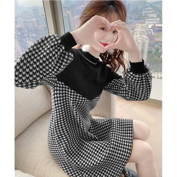 casual dresses autumn dress women 2021 long-sleeved qianyao plateaued winter small skirt, Black;gray 
casual dresses autumn dress women 2021 long-sleeved qianyao plateaued winter small skirt, Black;gray