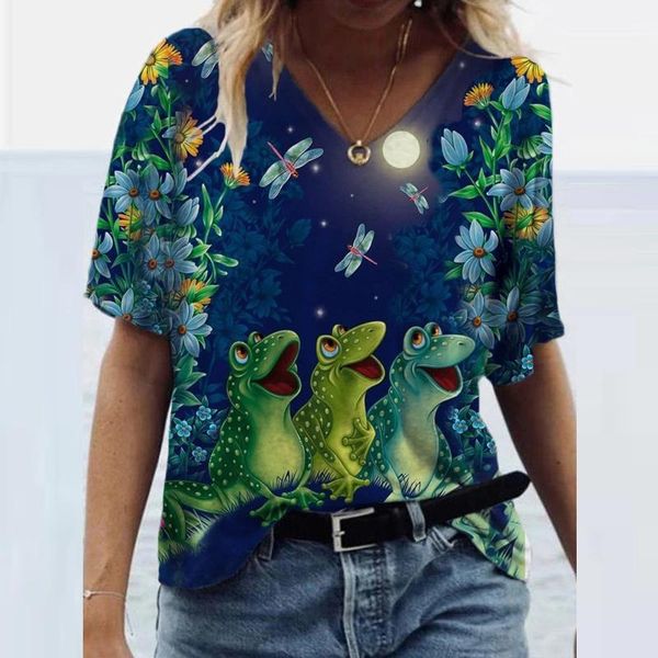 women's t-shirt harajuku printed women summer short sleeve v-collar tshirts ladies casual basis shirt tee kawaii clothing#4, White
women's t-shirt harajuku printed women summer short sleeve v-collar tshirts ladies casual basis shirt tee kawaii clothing#4, White