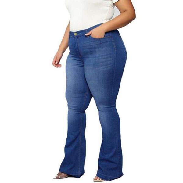 women's jeans vicabo 4xl slim denim pants bootcut stretch flared trousers plus size solid color female clohhing, Blue
women's jeans vicabo 4xl slim denim pants bootcut stretch flared trousers plus size solid color female clohhing, Blue