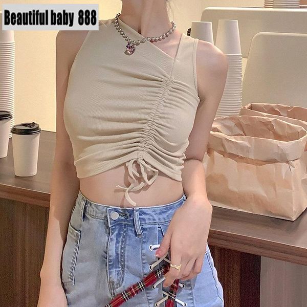 women's t-shirt meqeiss slim drawstring tees summer basic solid tshirt street casual female simple sleeveless wear elegant vacation cro, White
women's t-shirt meqeiss slim drawstring tees summer basic solid tshirt street casual female simple sleeveless wear elegant vacation cro, White
