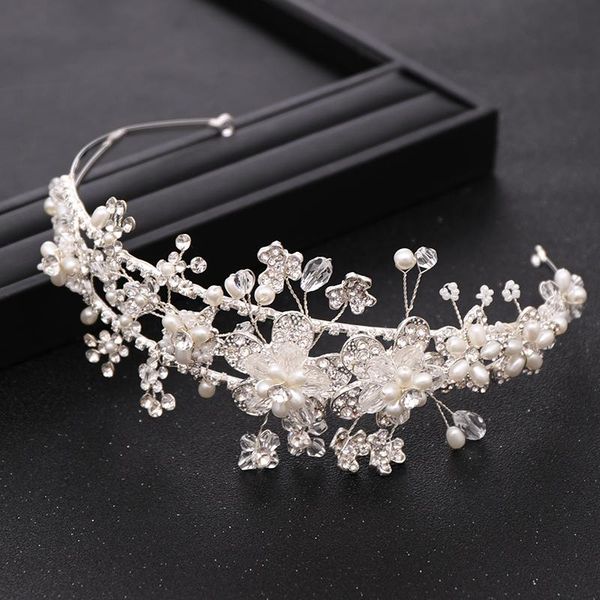 bride hair accessories silver color flower headdress rhinestone crystal pearl crown wedding tiara princess headband jewellery clips & barret, Golden;silver
bride hair accessories silver color flower headdress rhinestone crystal pearl crown wedding tiara princess headband jewellery clips & barret, Golden;silver