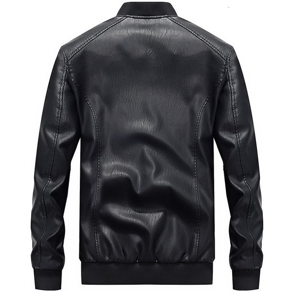 men's leather & faux bolubao autumn new pu jacket trendy brand men fashion baseball high street biker stand s male tdd1, Black
men's leather & faux bolubao autumn new pu jacket trendy brand men fashion baseball high street biker stand s male tdd1, Black