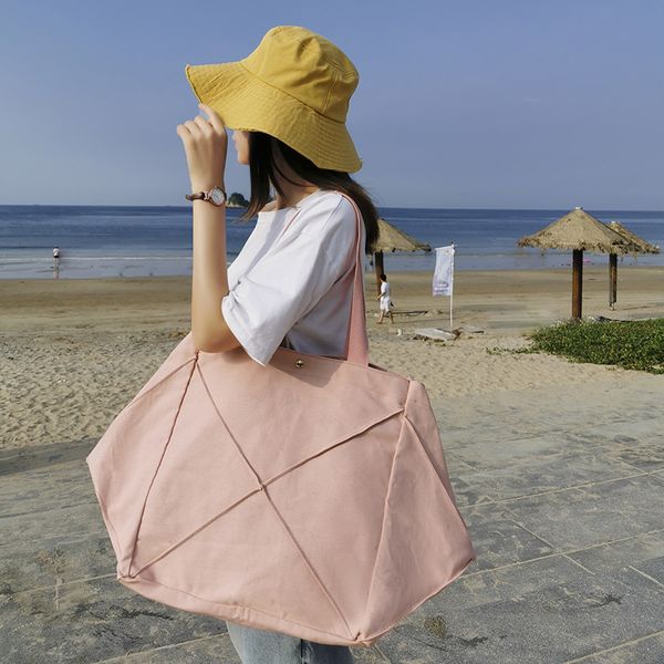 korean canvas women handbag ladies shoulder bag large capacity travel bag female big totes bolsas feminine shopping bags pink l0
korean canvas women handbag ladies shoulder bag large capacity travel bag female big totes bolsas feminine shopping bags pink l0