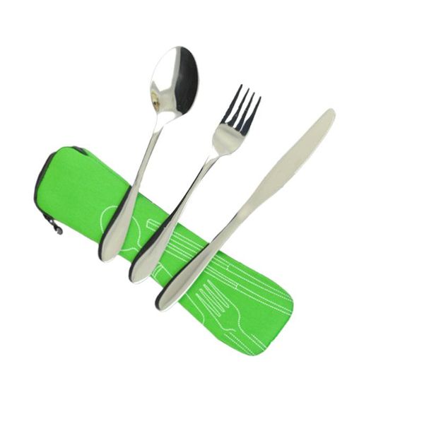 dinnerware sets 1 set of stainless steel tableware portable lightweight travel camping cutlery with fork spoon for home(green
dinnerware sets 1 set of stainless steel tableware portable lightweight travel camping cutlery with fork spoon for home(green