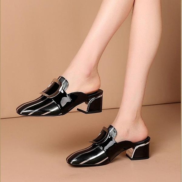 sandals fashionable women's sandals; 2021 summer set of feet shoes, style outer wear mid-heeled slippers heels women, Black
sandals fashionable women's sandals; 2021 summer set of feet shoes, style outer wear mid-heeled slippers heels women, Black