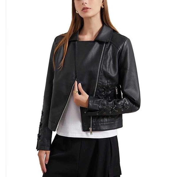 women's leather & faux spring autumn winter plus size slim lapel collar pu jacket large big women clothing 4xl basic motorcycle coats, Black
women's leather & faux spring autumn winter plus size slim lapel collar pu jacket large big women clothing 4xl basic motorcycle coats, Black