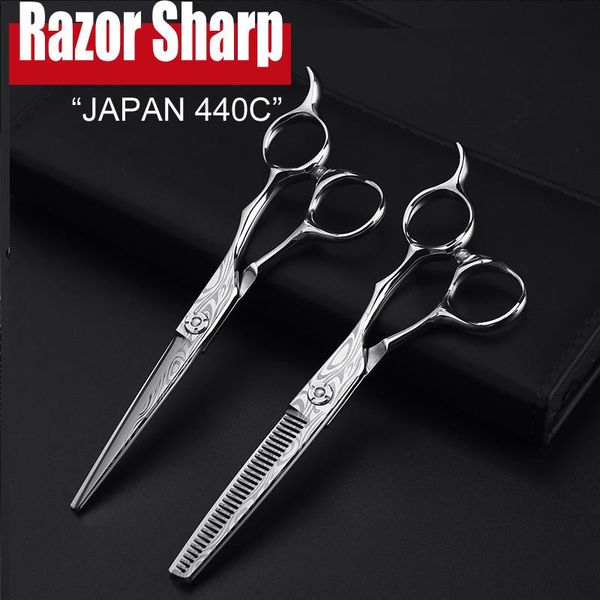 hair scissors japanese 440c 6 inch damascus hairdressing professional cutting thinning barber shop salon shears
hair scissors japanese 440c 6 inch damascus hairdressing professional cutting thinning barber shop salon shears