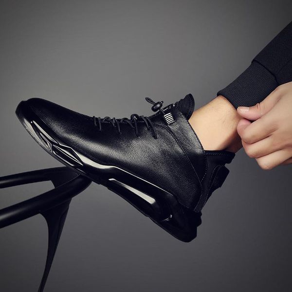 boots european station men's shoes 2021 high british style casual autumn and winter plush leather man, Black
boots european station men's shoes 2021 high british style casual autumn and winter plush leather man, Black