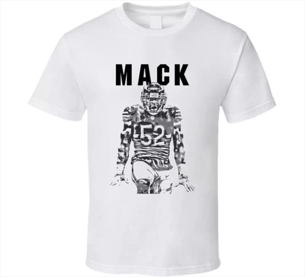 football sport tee bears 52 player american football chicago men's t shirt new, White;black
football sport tee bears 52 player american football chicago men's t shirt new, White;black