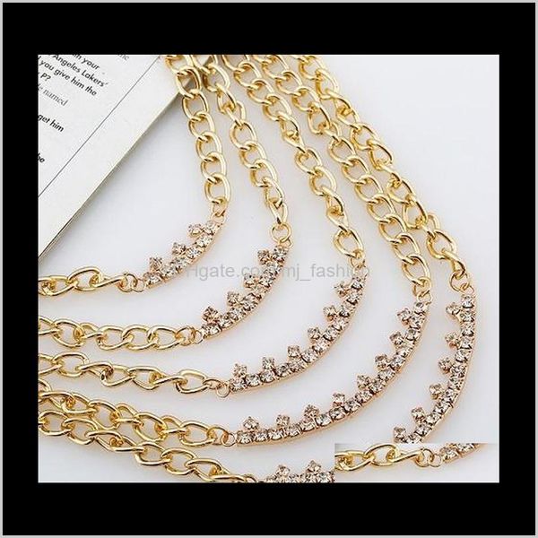 pendant necklaces & pendants jewelry wholesale-luxury designer exaggerated geometric golden metal multi layer chain diamon, Silver
pendant necklaces & pendants jewelry wholesale-luxury designer exaggerated geometric golden metal multi layer chain diamon, Silver