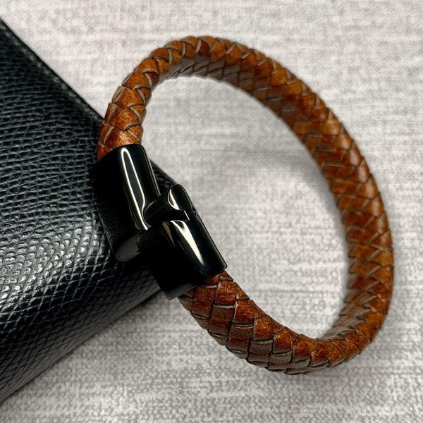 cuff 2021 cool men jewelry vintage bracelet handmade braided leather stainless steel magnetic clasps e0020, White
cuff 2021 cool men jewelry vintage bracelet handmade braided leather stainless steel magnetic clasps e0020, White