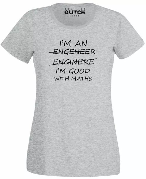 I'm An Engineer Good At Maths Women's T-Shirt Working Physics Funny Science, White;black
I'm An Engineer Good At Maths Women's T-Shirt Working Physics Funny Science, White;black