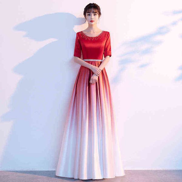 luxury prom dresses chorus performance female long song competition red gradient recitation conductor evening, Black
luxury prom dresses chorus performance female long song competition red gradient recitation conductor evening, Black