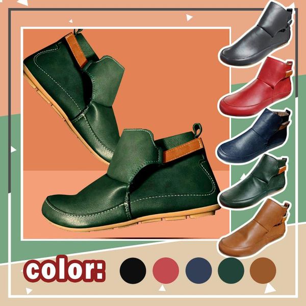 boots women's hook loop platform short ankle fashion shoes woman style leather warm, Black
boots women's hook loop platform short ankle fashion shoes woman style leather warm, Black
