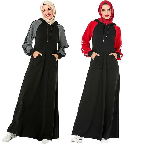 muslim hooded trasuit maxi dress women middle east striped jogging long vestido sports walk wear side poets islamic clothing, Red
muslim hooded trasuit maxi dress women middle east striped jogging long vestido sports walk wear side poets islamic clothing, Red