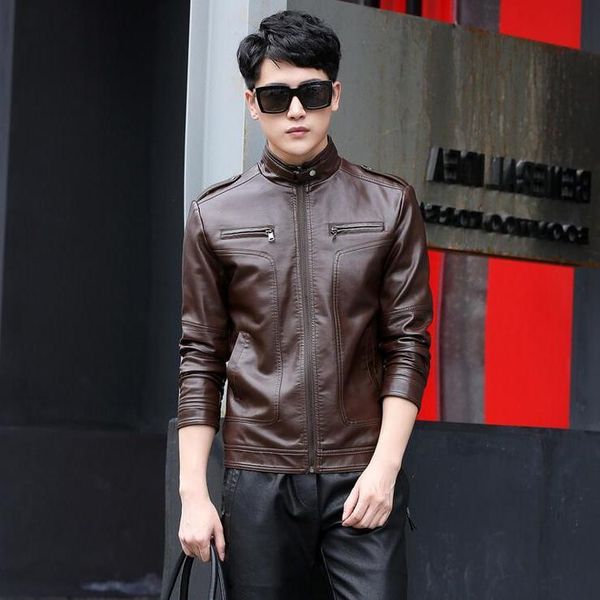 men's fur & faux spring autumn brand black men slim short stand collar jaqueta couro bomber jacket leather coat m-5xl
men's fur & faux spring autumn brand black men slim short stand collar jaqueta couro bomber jacket leather coat m-5xl