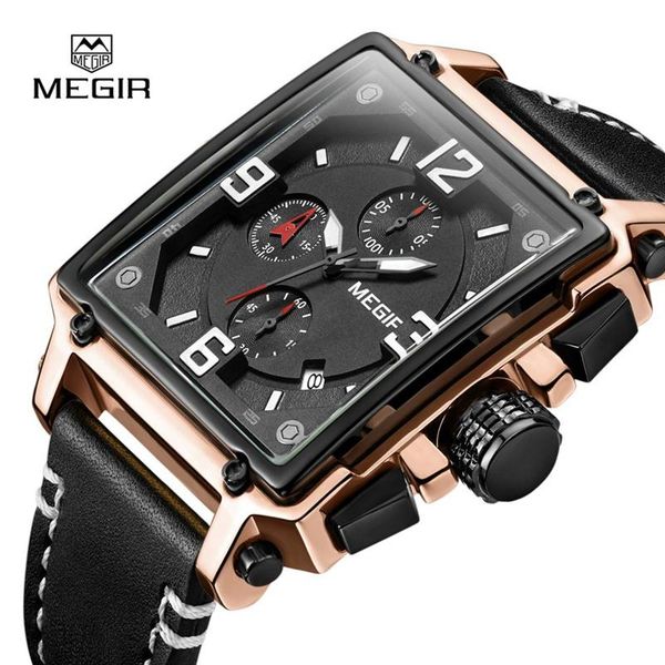 wristwatches men watch brand megir multi-function luxury chronograph quartz clock waterproof leather sport army military, Slivery;brown
wristwatches men watch brand megir multi-function luxury chronograph quartz clock waterproof leather sport army military, Slivery;brown