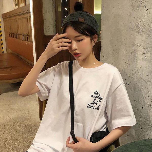 women's t-shirt 2021 college letter print female korean harajuku t-shirts japanese kawaii ladies ulzzang clothes for women, White
women's t-shirt 2021 college letter print female korean harajuku t-shirts japanese kawaii ladies ulzzang clothes for women, White