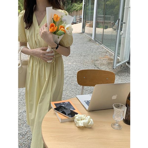 casual dresses tg french v-neck dress women's 2021 summer style cross tie waist loose 13775, Black;gray
casual dresses tg french v-neck dress women's 2021 summer style cross tie waist loose 13775, Black;gray