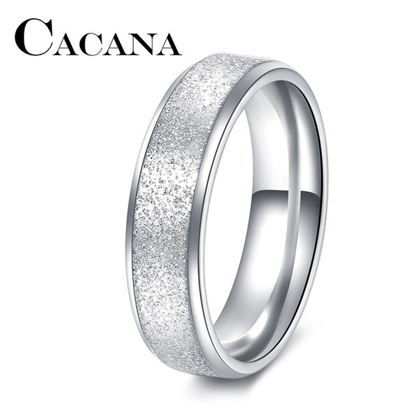 fashion simple band ring female fashion stainless steel colour scrub 316l for women, Silver
fashion simple band ring female fashion stainless steel colour scrub 316l for women, Silver