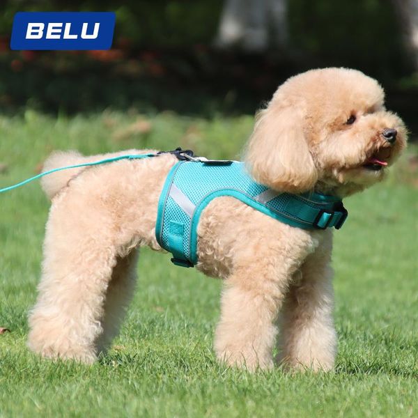 dog collars & leashes polyester reflective harness vest adjustable breathable pet harnesses with leash set for medium and large dogs
dog collars & leashes polyester reflective harness vest adjustable breathable pet harnesses with leash set for medium and large dogs