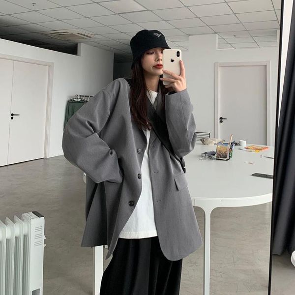 blazers women retro ins chic autumn basic business leisure all-match femme outwear oversized college womens clothing, White;black
blazers women retro ins chic autumn basic business leisure all-match femme outwear oversized college womens clothing, White;black