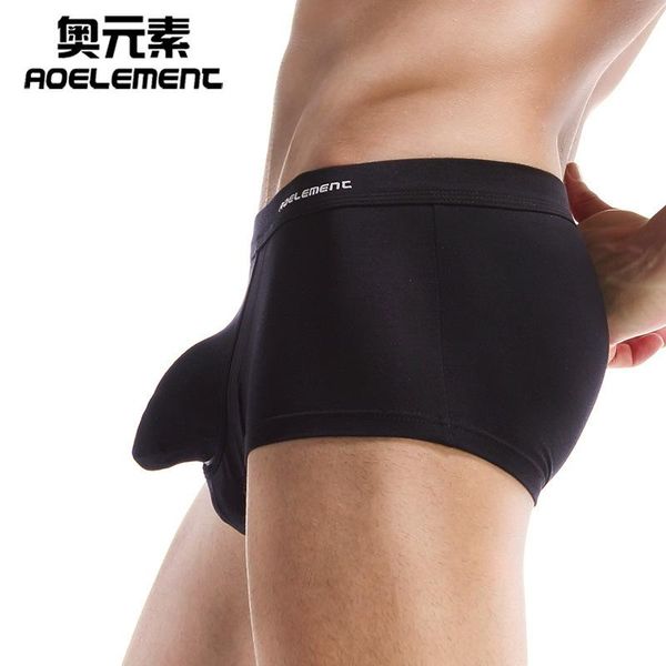 underpants breathable modal boxer briefs elephant nose men's underwear guns separation scrotum support physiological, Black;white
underpants breathable modal boxer briefs elephant nose men's underwear guns separation scrotum support physiological, Black;white
