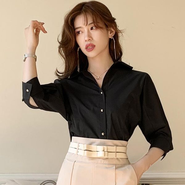 women's blouses & shirts black womens female cotton blouse women blusas lady undershirt 2021 summer clothes ows205017, White
women's blouses & shirts black womens female cotton blouse women blusas lady undershirt 2021 summer clothes ows205017, White