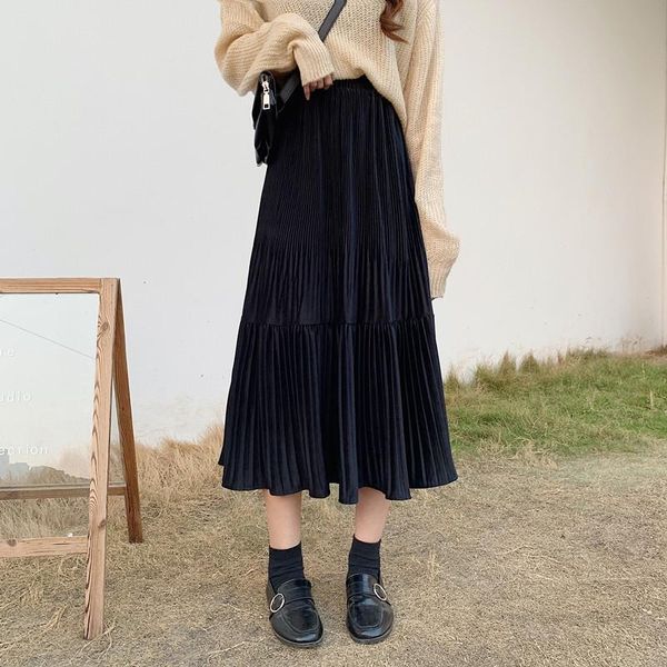 korean fashion summer skirt female chiffon high waist pleated skirts womens harajukufaldas mujer dropship, Black
korean fashion summer skirt female chiffon high waist pleated skirts womens harajukufaldas mujer dropship, Black