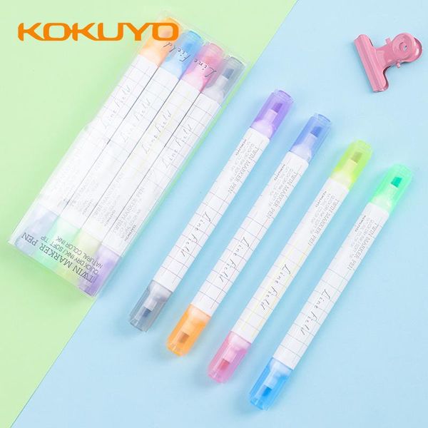 highlighters 4pcs/set kokuyo highlighter color double-headed wsg-pmlw101 fluorescent marker pen for students, Black;red
highlighters 4pcs/set kokuyo highlighter color double-headed wsg-pmlw101 fluorescent marker pen for students, Black;red
