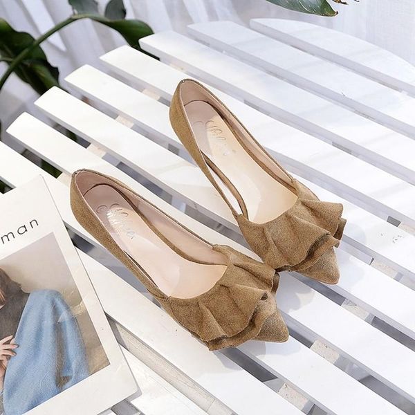 dress shoes high heels woman flock faux suede slip ons point toe black women's office lady career pumps y22-14
dress shoes high heels woman flock faux suede slip ons point toe black women's office lady career pumps y22-14