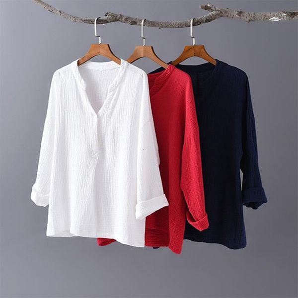 fashion chinese style vinatge women shirt solid cotton blusas elegant amp plus size l 8xl, White
fashion chinese style vinatge women shirt solid cotton blusas elegant amp plus size l 8xl, White