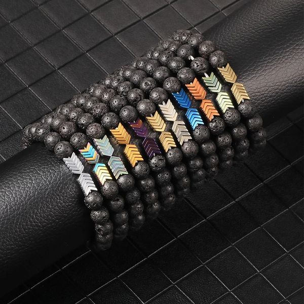 beaded, strands natural black lava stone bracelets arrow hematite beaded healing balance yoga men bracelet women jewelry gifts for friends
beaded, strands natural black lava stone bracelets arrow hematite beaded healing balance yoga men bracelet women jewelry gifts for friends