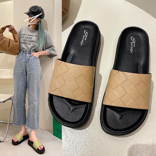 slippers women'sshoes platform sandals and female ins tide2021 small fresh outer wear woven one-word, Black
slippers women'sshoes platform sandals and female ins tide2021 small fresh outer wear woven one-word, Black