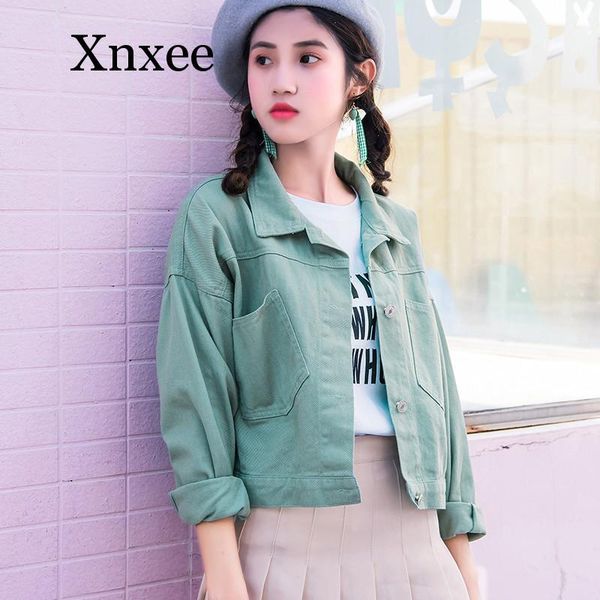 women's jackets women basic coats summer autumn denim jacket black female jeans coat casual girls outwear laides light green, Black;brown
women's jackets women basic coats summer autumn denim jacket black female jeans coat casual girls outwear laides light green, Black;brown