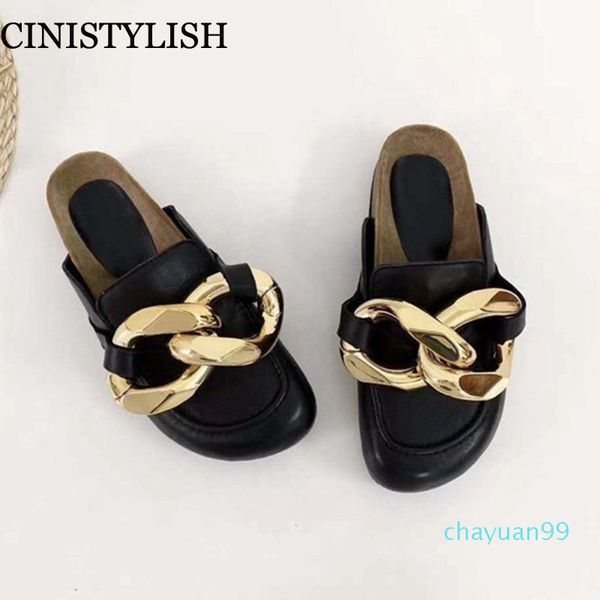 brand design women slipper fashion big gold chain sandals shoes round toe slip on mules flat heel casual slides flip flops 2021 2021, Black
brand design women slipper fashion big gold chain sandals shoes round toe slip on mules flat heel casual slides flip flops 2021 2021, Black