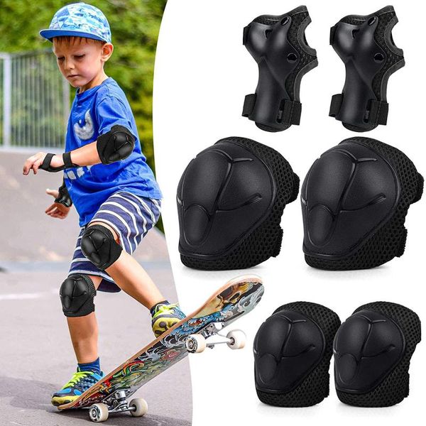 elbow & knee pads children's sports suit 6 in 1 protective gear adjustable and skateboard bike, Black;gray
elbow & knee pads children's sports suit 6 in 1 protective gear adjustable and skateboard bike, Black;gray