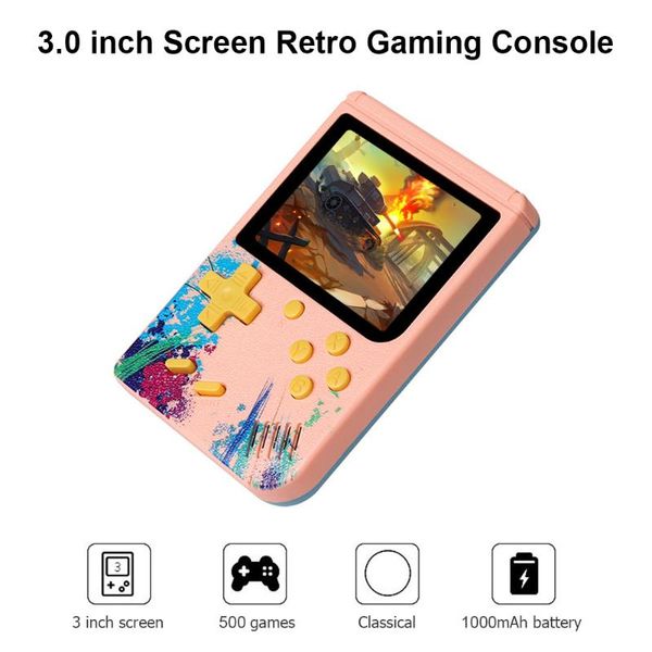 portable game players mini handheld video console g5s built-in 500 games 3.0 inch screen retro gaming with controller
portable game players mini handheld video console g5s built-in 500 games 3.0 inch screen retro gaming with controller