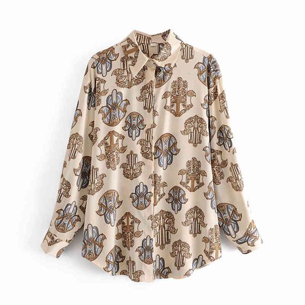 women's knits & tees elegant women satin beige print shirts fashion ladies turn down collar streetwear female chic loose blou, White
women's knits & tees elegant women satin beige print shirts fashion ladies turn down collar streetwear female chic loose blou, White