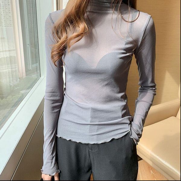 size womens shirts 3xl girls mesh blouses tees female autumn transparent full sleeve turtleneck thin blouse undershirts women, White
size womens shirts 3xl girls mesh blouses tees female autumn transparent full sleeve turtleneck thin blouse undershirts women, White