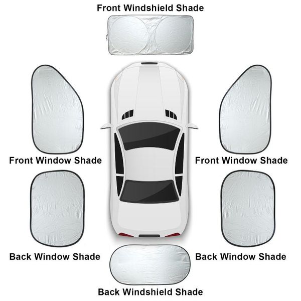 car organizer 6 pcs window sunshade sun protection cover sunscreen curtain front gear side block silver-coated cloth shade set
car organizer 6 pcs window sunshade sun protection cover sunscreen curtain front gear side block silver-coated cloth shade set