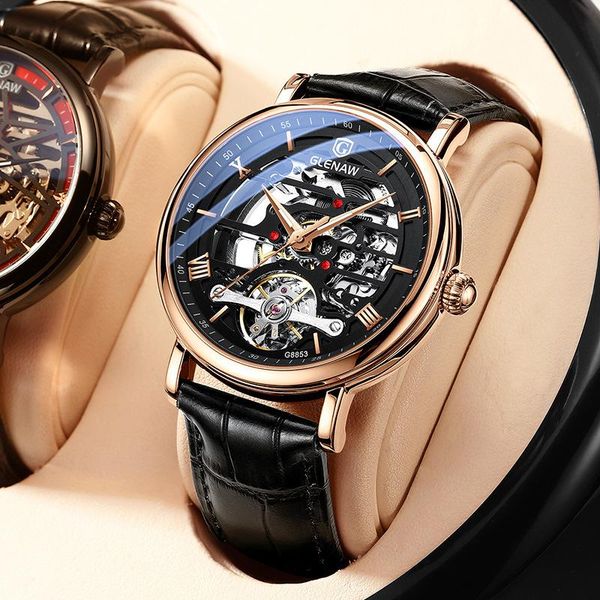 wristwatches glenaw brand watch men automatic mechanical watches hollow carved tourbillon fashion 43mm luxury hardlex rectangle, Slivery;brown
wristwatches glenaw brand watch men automatic mechanical watches hollow carved tourbillon fashion 43mm luxury hardlex rectangle, Slivery;brown