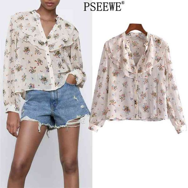 spring beige floral print chiffon blouse woman vintage ruffle long sleeve women casual button up female shirt 210519, White
spring beige floral print chiffon blouse woman vintage ruffle long sleeve women casual button up female shirt 210519, White